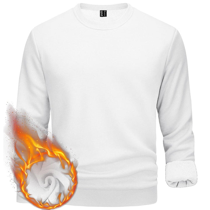 Men's Casual Crewneck Fleece Pullover Sweatshirts - Men's Sweatshirts