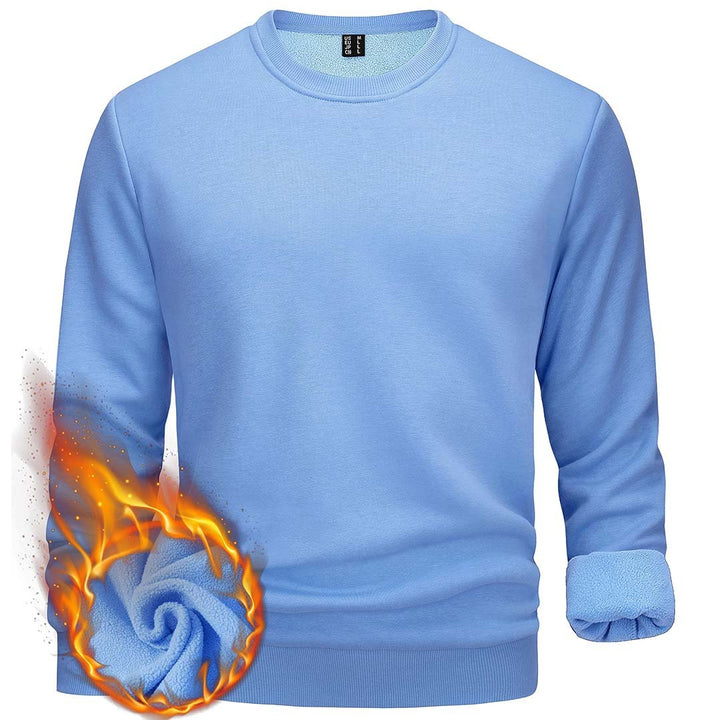 Men's Casual Crewneck Fleece Pullover Sweatshirts - Men's Sweatshirts