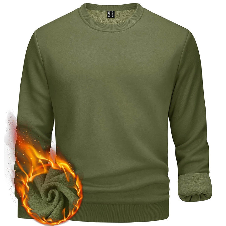 Men's Casual Crewneck Fleece Pullover Sweatshirts - Men's Sweatshirts