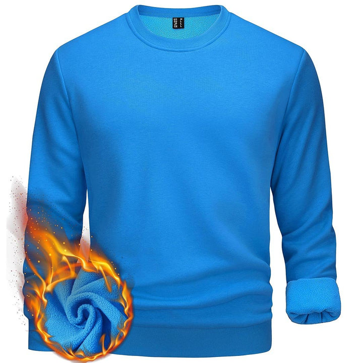 Men's Casual Crewneck Fleece Pullover Sweatshirts - Men's Sweatshirts