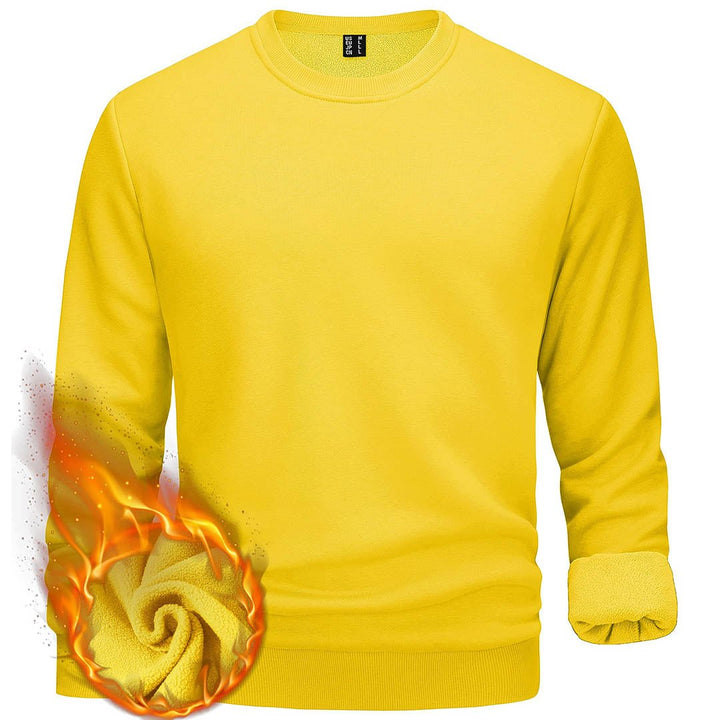 Men's Casual Crewneck Fleece Pullover Sweatshirts - Men's Sweatshirts