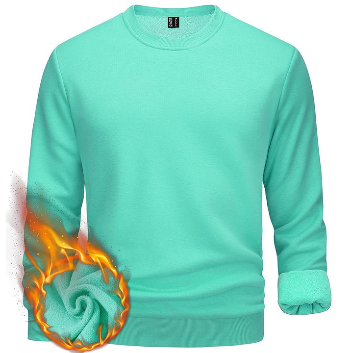 Men's Casual Crewneck Fleece Pullover Sweatshirts - Men's Sweatshirts