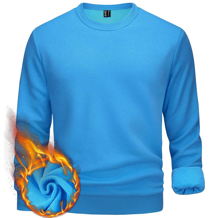 Men's Casual Crewneck Fleece Pullover Sweatshirts - Men's Sweatshirts
