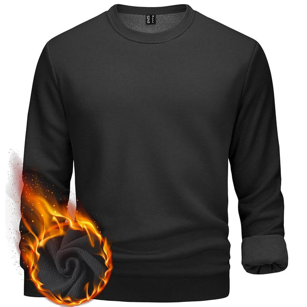 Men's Casual Crewneck Fleece Pullover Sweatshirts - Men's Sweatshirts