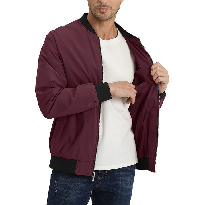 Men's Casual Lightweight Bomber Jacket - Men's Jackets