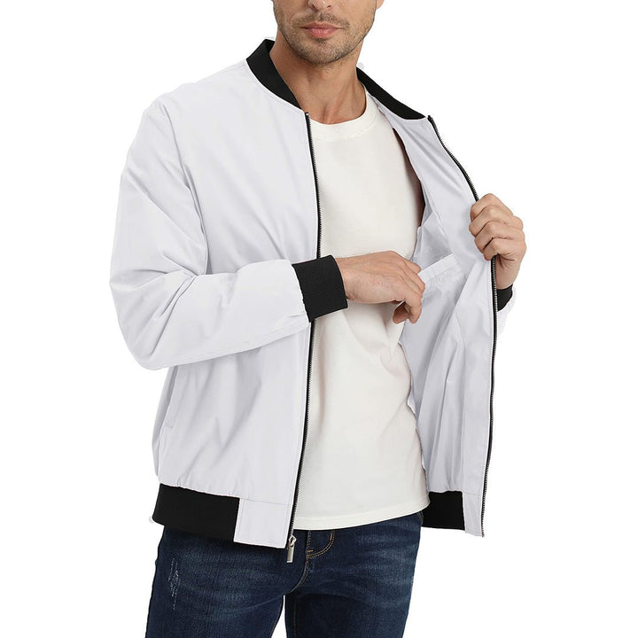 Men's Casual Lightweight Bomber Jacket - Men's Jackets