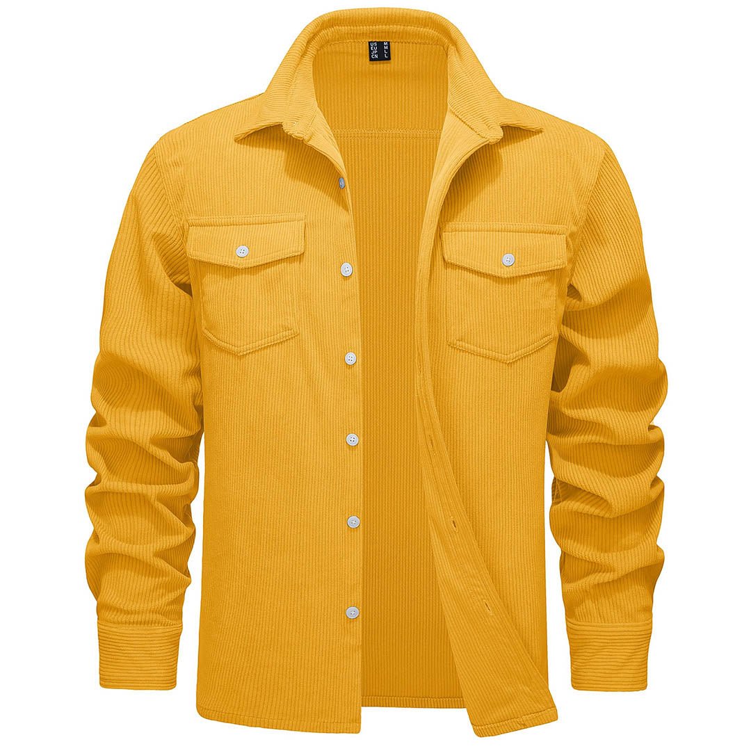 Men's Corduroy Jacket Casual Lightweight Shirt Jacket - B23M2024