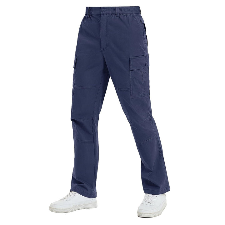 Men's Cotton Casual Classic Straight Leg Pants - Men's Cargo Pants