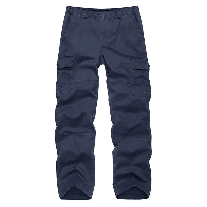 Men's Cotton Casual Classic Straight Leg Pants - Men's Cargo Pants