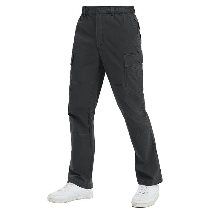 Men's Cotton Casual Classic Straight Leg Pants - Men's Cargo Pants