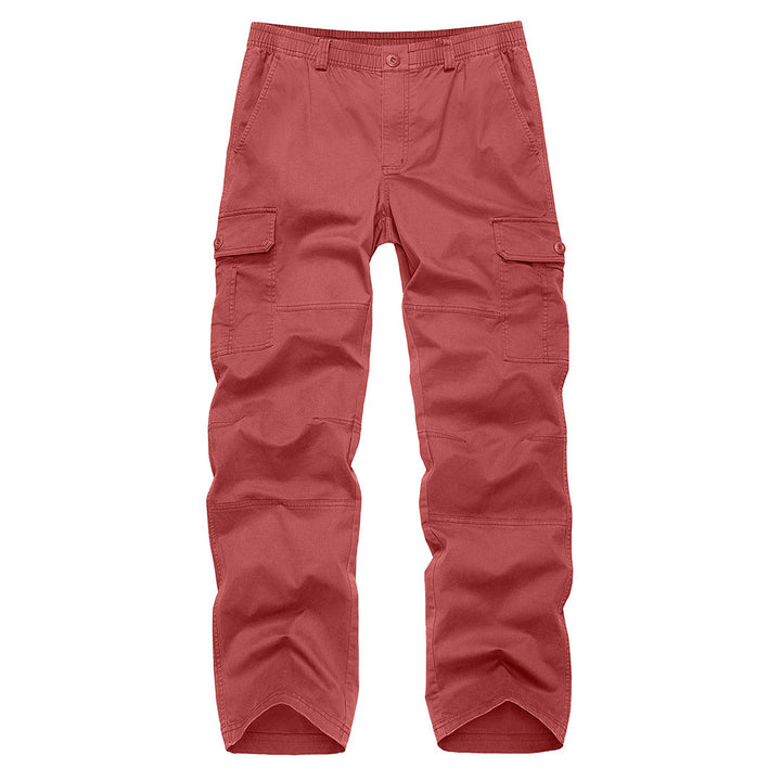 Men's Cotton Casual Classic Straight Leg Pants - Men's Cargo Pants