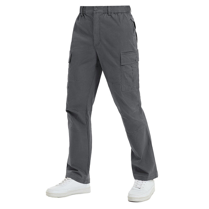 Men's Cotton Casual Classic Straight Leg Pants - Men's Cargo Pants