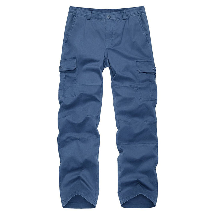 Men's Cotton Casual Classic Straight Leg Pants - Men's Cargo Pants