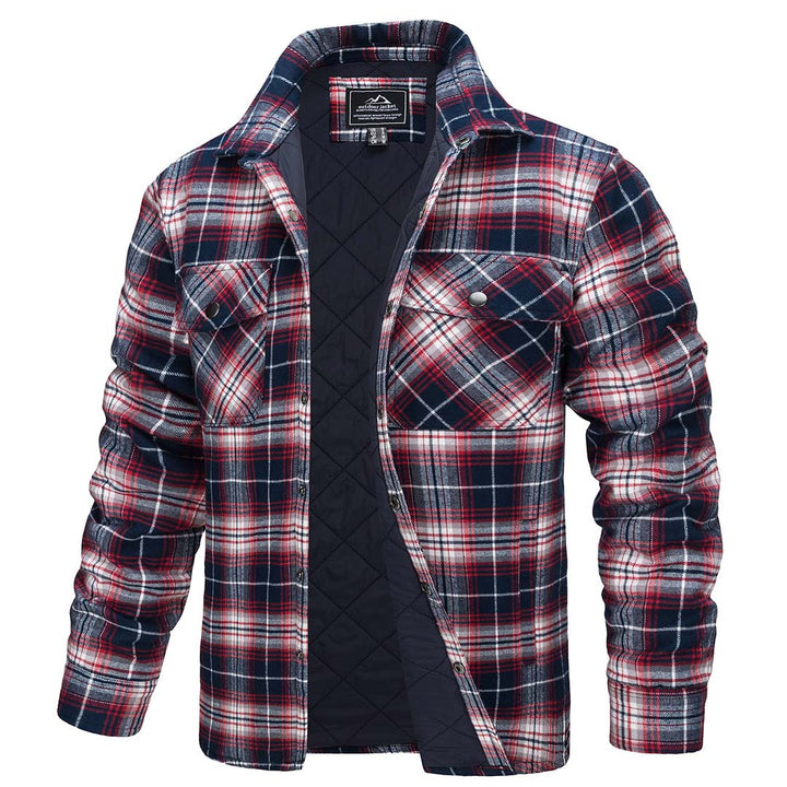 Men's Flannel Shirt Long Sleeve Button Down Jacket - Fall Winter 2022