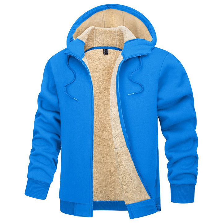 Men's Fleece Hoodie Jacket Windproof Winter Coats -