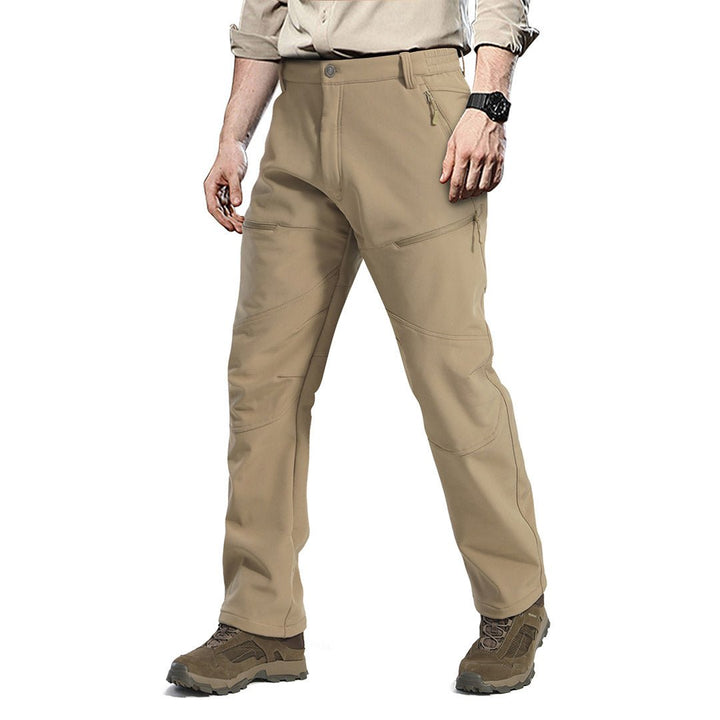 Men's Fleece Lined Pants Softshell Ski Tactical Military - Men's Tactical