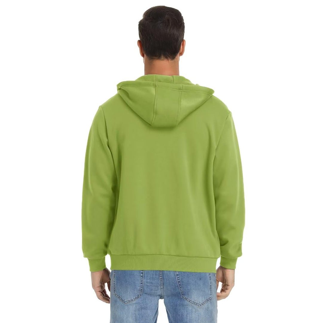 TACVASEN Olive Green Men's Full Zip - Up Casual Active Hoodie