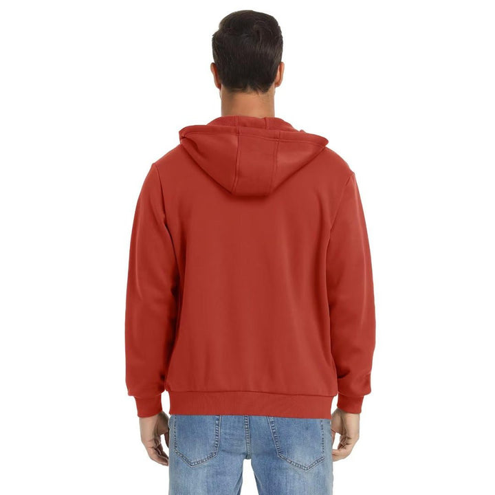 Men's Full Zip-Up Casual Active Hoodie - Men's hoodie