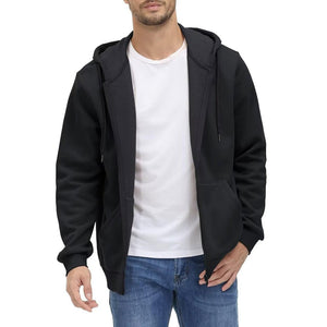 TACVASEN Black Men's Full Zip - Up Casual Active Hoodie
