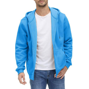 TACVASEN Ice Blue Men's Full Zip - Up Casual Active Hoodie