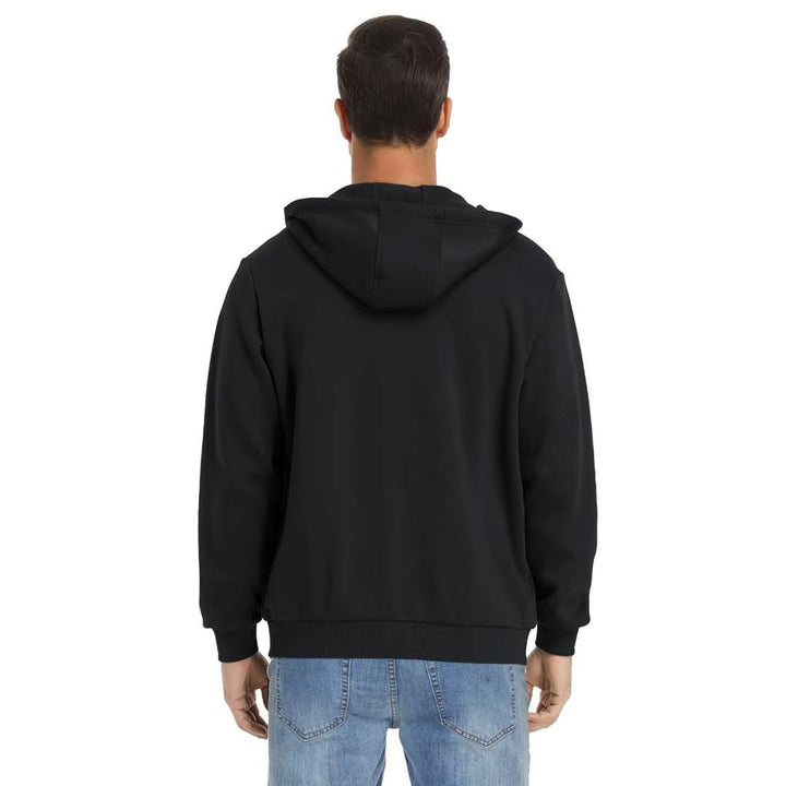 Men's Full Zip-Up Casual Active Hoodie - Men's hoodie