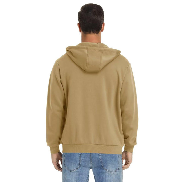 Men's Full Zip-Up Casual Active Hoodie - Men's hoodie