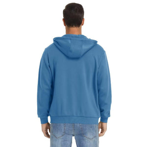 TACVASEN Haze Blue Men's Full Zip - Up Casual Active Hoodie