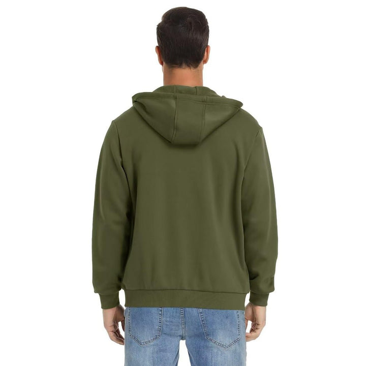 Men's Full Zip-Up Casual Active Hoodie - Men's hoodie