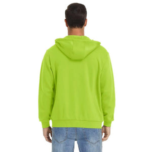 TACVASEN Yellow Green Men's Full Zip - Up Casual Active Hoodie