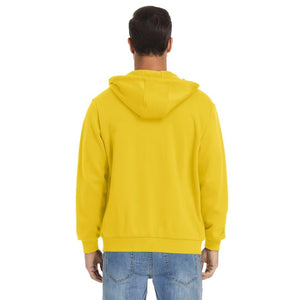 TACVASEN Yellow Men's Full Zip - Up Casual Active Hoodie