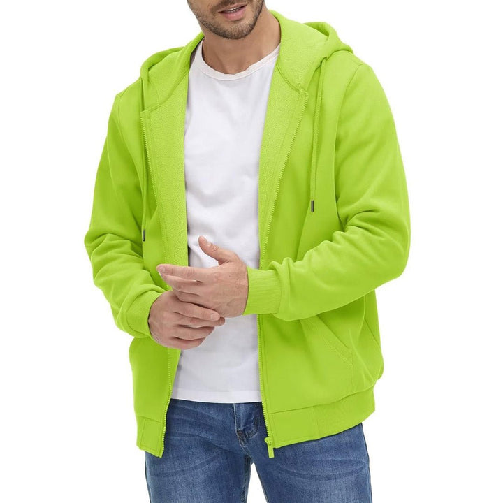 Men's Full Zip-Up Casual Active Hoodie - Men's hoodie