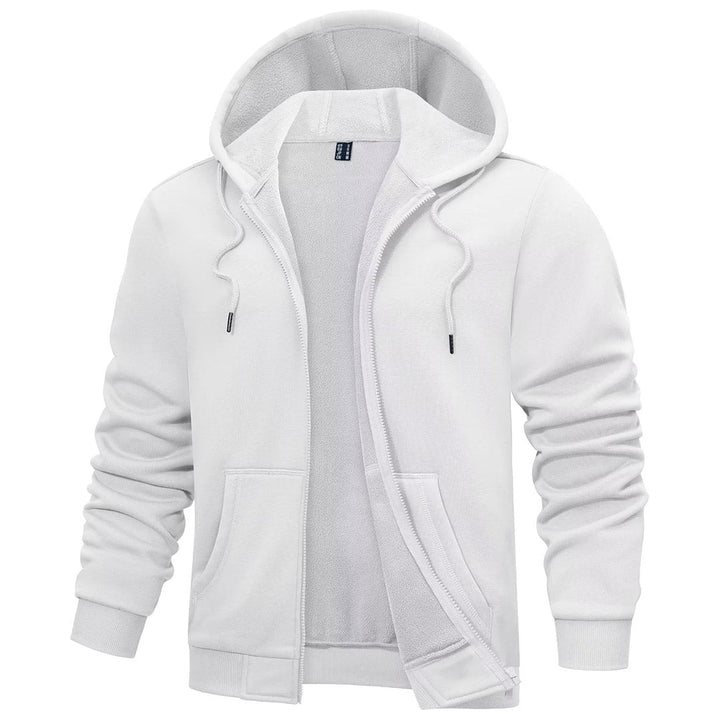 Men's Full Zip-Up Casual Active Hoodie - Men's hoodie