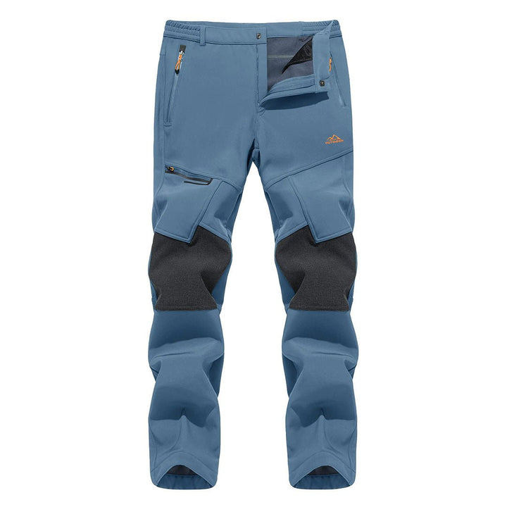 Men's Hiking Fleece Lined Reinforced Knees Softshell Pants - Fall Winter 2022