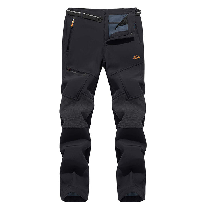 Men's Hiking Fleece Lined Reinforced Knees Softshell Pants - Fall Winter 2022