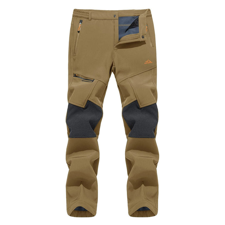 Men's Hiking Fleece Lined Reinforced Knees Softshell Pants - Fall Winter 2022
