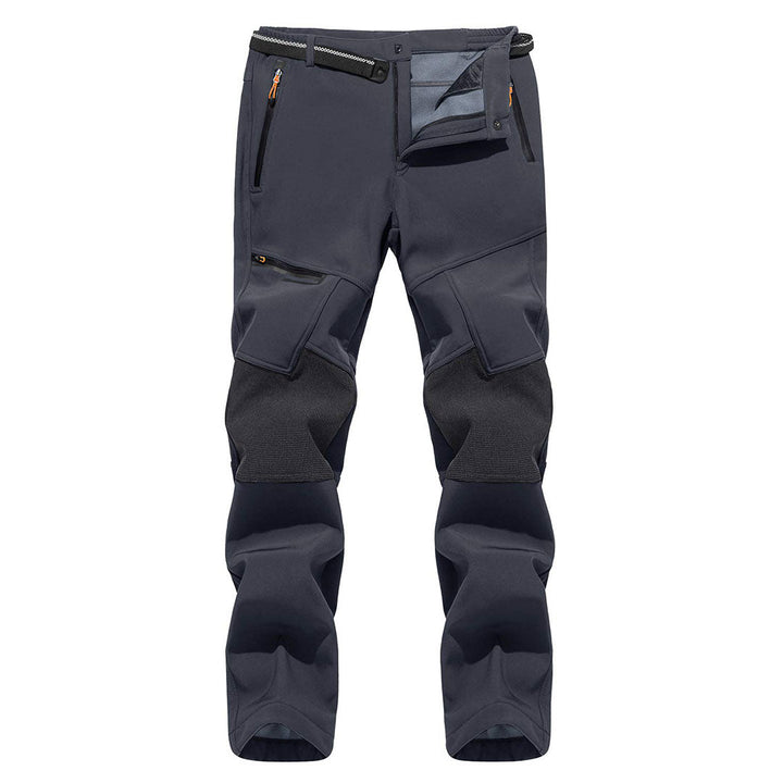 Men's Hiking Fleece Lined Reinforced Knees Softshell Pants - Fall Winter 2022
