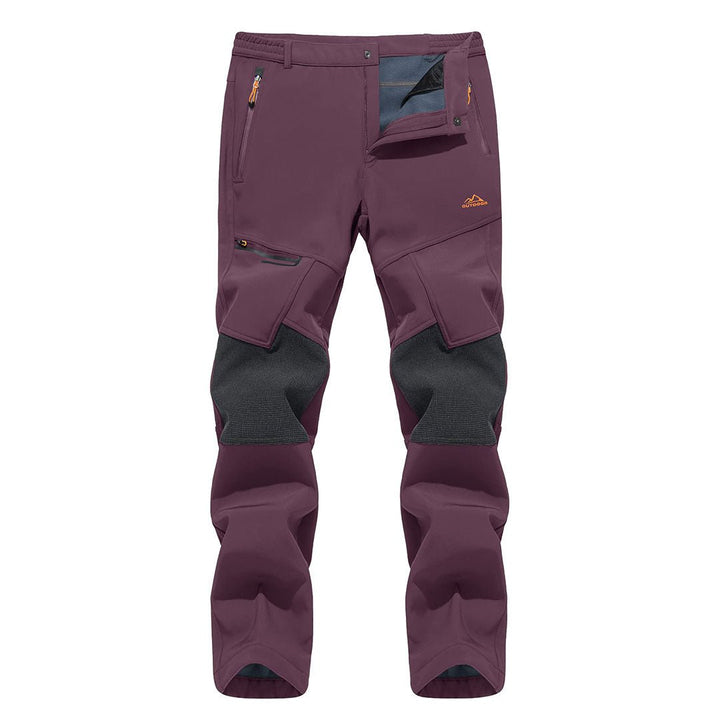 Men's Hiking Fleece Lined Reinforced Knees Softshell Pants - Fall Winter 2022