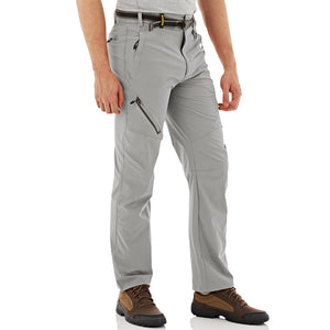 TACVASEN Light Grey Men's Quick Dry Lightweight Breathable Hiking Pants