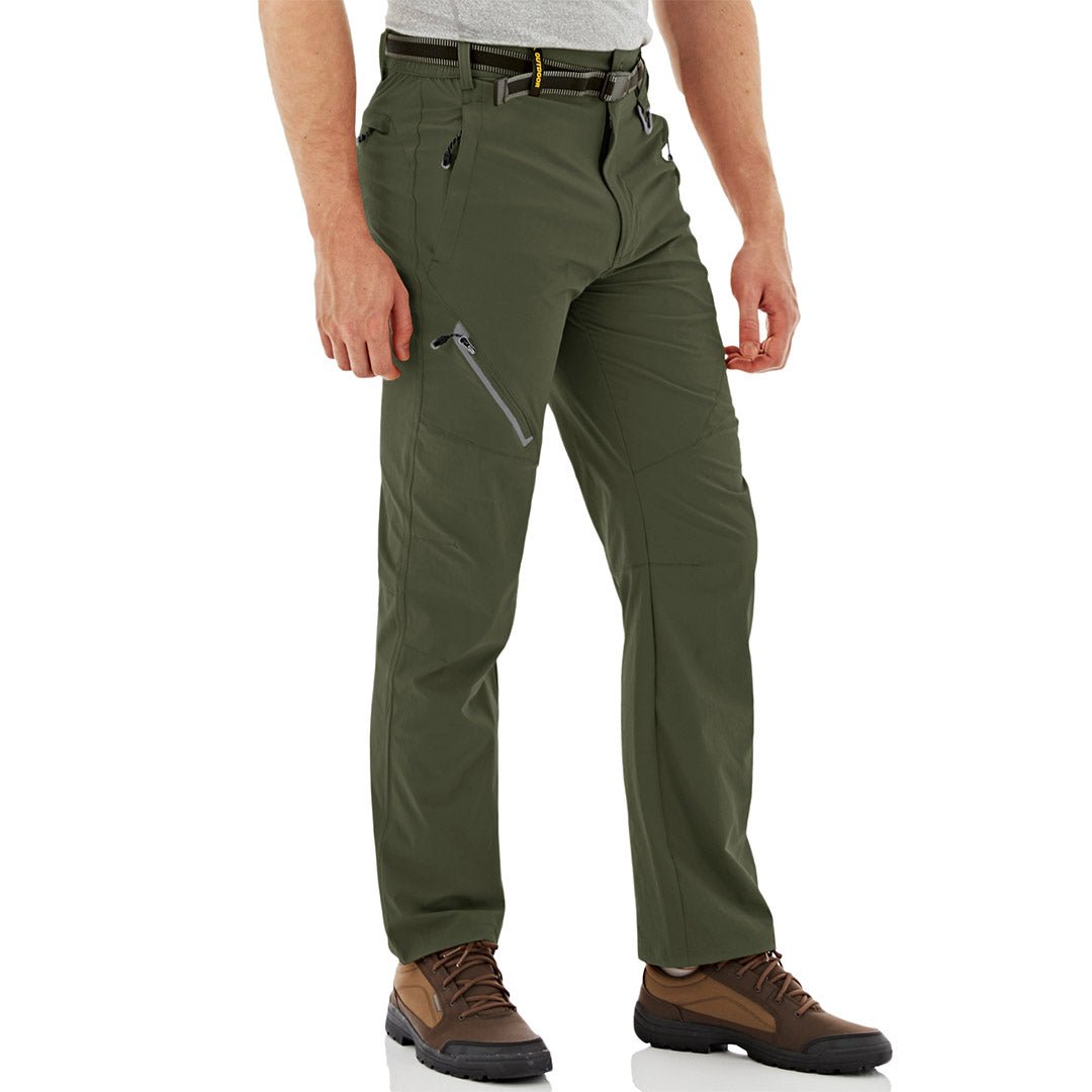 TACVASEN Army Green Men's Quick Dry Lightweight Breathable Hiking Pants