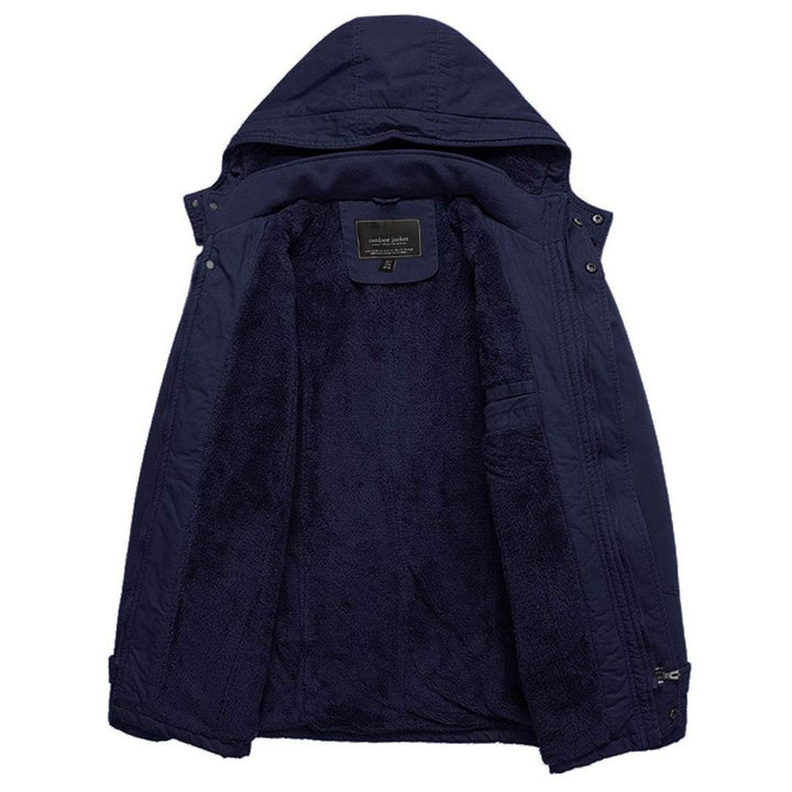 Men's Hood Jackets Thicken Fleece Cotton Work Winter Coats - Fall Winter 2022