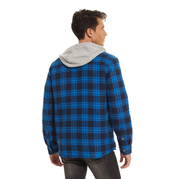 Men's Hooded Winter Cotton Coat with Pockets - Fall Winter 2022