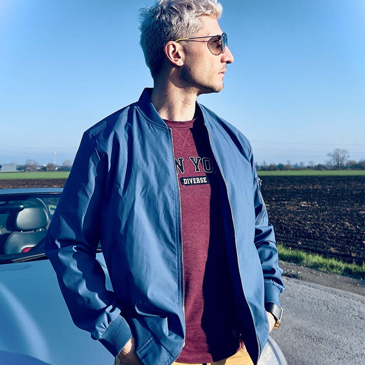Men's Lightweight Bomber Zip Jackets - Fall Winter 2022