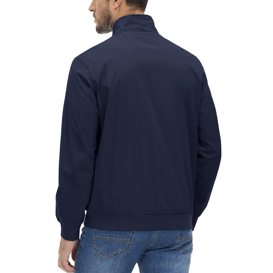 TACVASEN Navy Men's Lightweight Casual Bomber Jacket