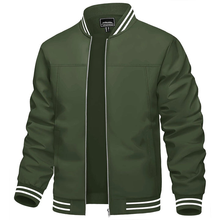 Men's Lightweight Windbreaker Full-Zip Bomber Jackets - Men's Jackets