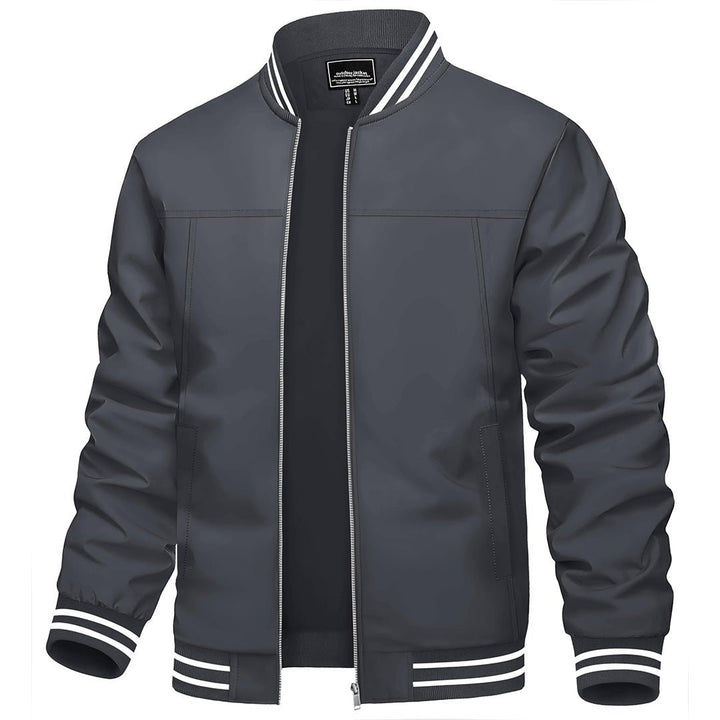 Men's Lightweight Windbreaker Full-Zip Bomber Jackets - Men's Jackets