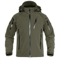 TACVASEN Army Green Men's Jacket Water Resistant Windproof Tactical Coats