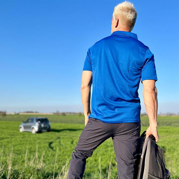 Men's Outdoor Sports Performance Polo Shirts - Men's Hiking Clothing