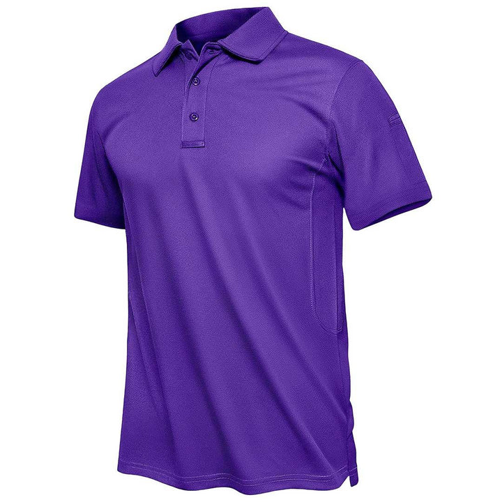Men's Outdoor Sports Performance Polo Shirts - Men's Hiking Clothing