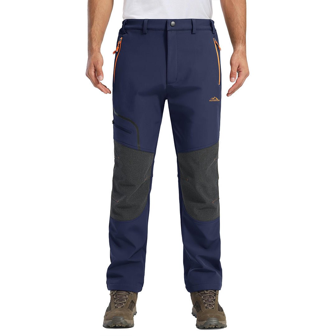 TACVASEN Navy Men's Outdoor Water Repellent Soft Shell Pants