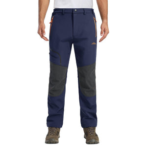 TACVASEN Navy Men's Outdoor Water Repellent Soft Shell Pants